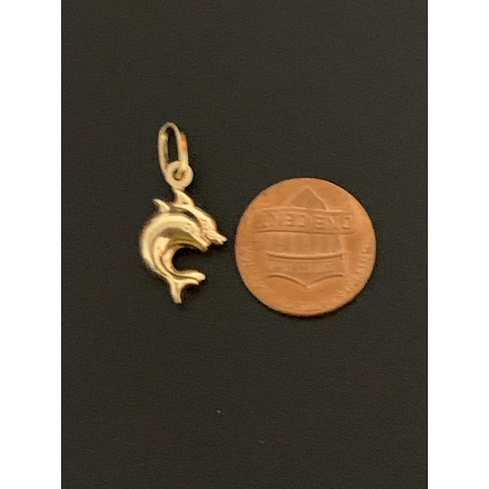 18K Gold Pendant Dolphin 1.24 grams - Picture 3 of 12